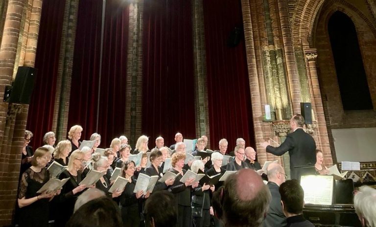 Koor Meneer de Wit, na de herdenking