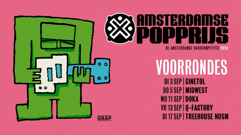 GRAP x MidWest Radio Gymzaalconcert: Voorronde Amsterdamse Popprijs